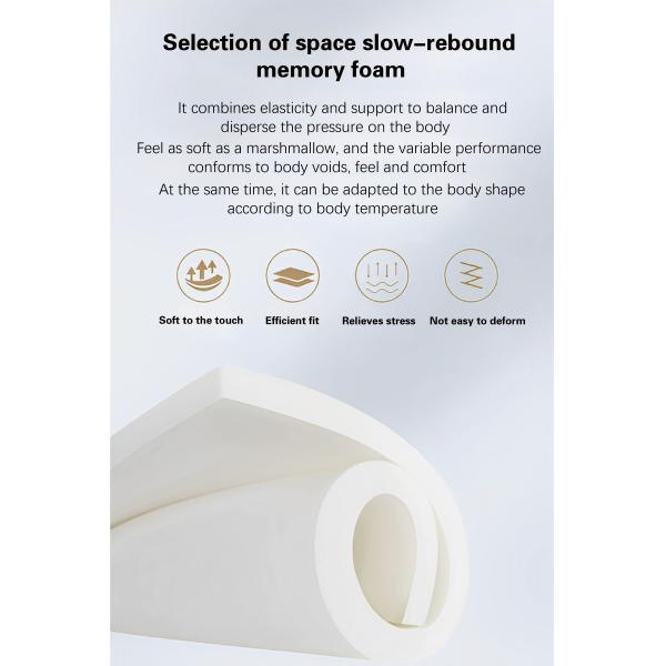 Upgrade to JOURM Topper Knitted Fabric and Memory Foam for a Luxurious Sleep Experience