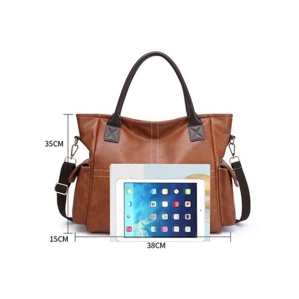 Large Single Strap Genuine Leather Satchel Handbags Purse Womens