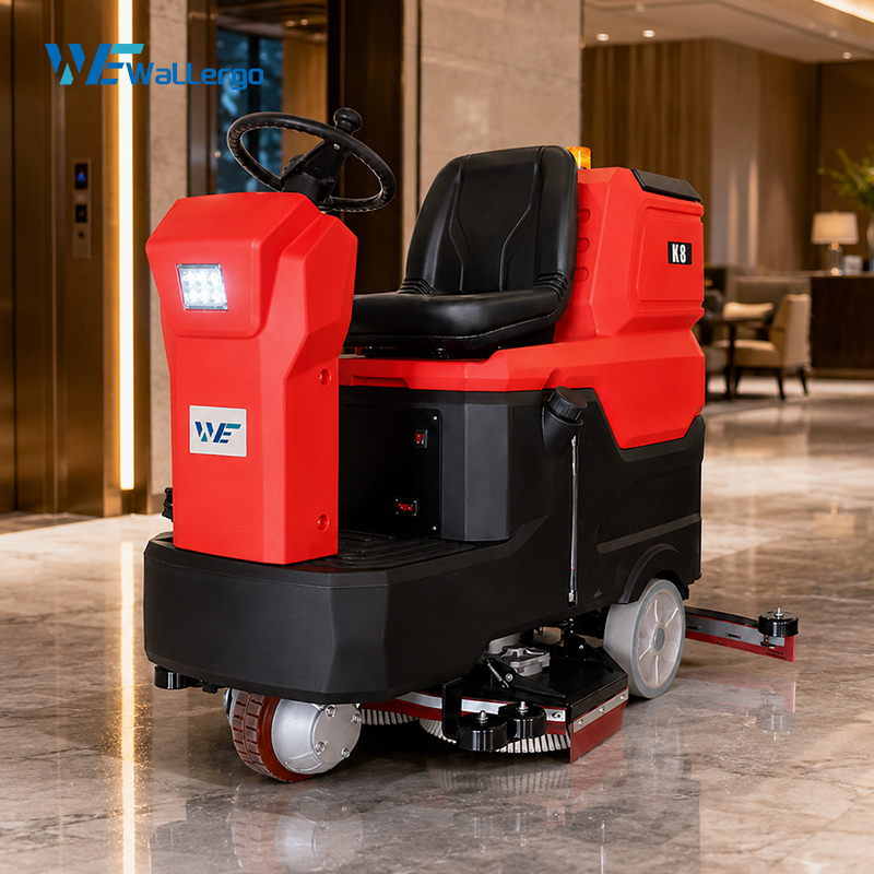 High Quality 2380W Industrial Floor Scrubber Machine 130L Large-capacity Clean Water tank Applicable to Factory Floor Cleaning