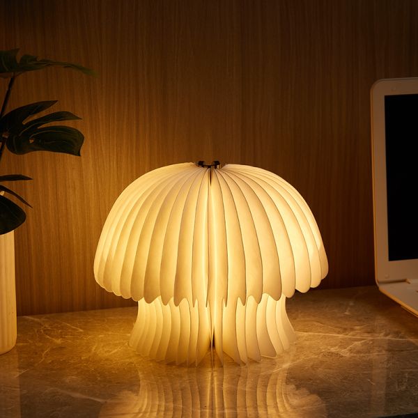 Christmas Folding Mushroom Paper Book Light Bedroom Decoration Lamp Homemade