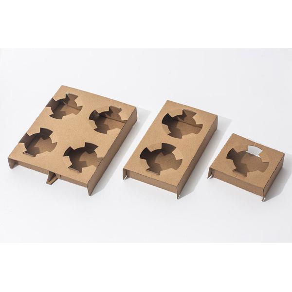 Disposable take away paper pulp cup holder cup carrier for coffee cup