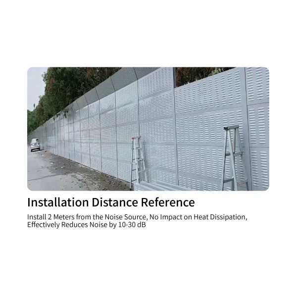 Galvanized Steel Noise Barriers Energy Storage Sound Barrier with Anti-Aging Coating, Equipped with Ultrafine Glass Wool