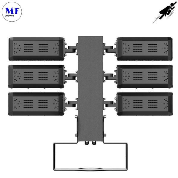 300W IP66 IK08 LED Outdoor Stadium High Mast Flood Lighting 10° /20° /40° /60° /90° 160lm/W Ra70 2700K-6500K for Sports