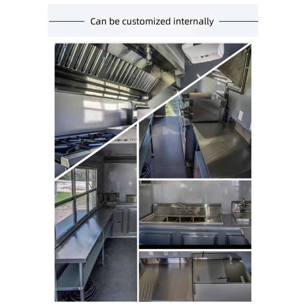 220v Voltage Towable Food Trailer with Integrated Design and Full Kitchen