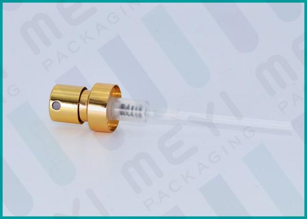 FEA 15mm Perfume Spray Pump , Shiny Gold Screw Mist Spray Pump For Fragrance
