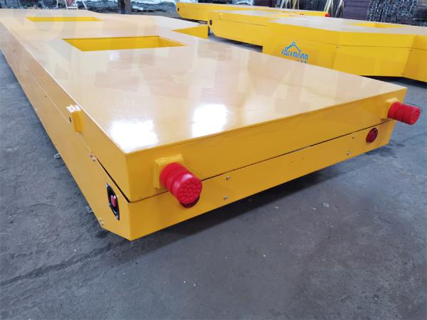Wireless Remote Control 25 Tons Rail Flat Car For Factory Steel Billet Transport