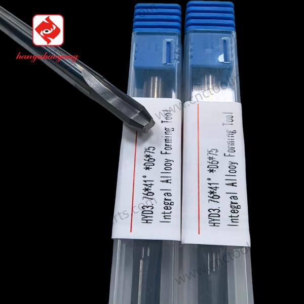 Carbide 4-Flute Shank Type End Mills, HYD3.76*41°D6*75，suitable for multi-scenario applications from semi-finishing to finishing.