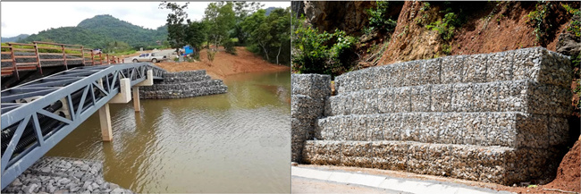Анти- подпорная стенка тюфяка корзины Gabion ржавчины 6m гальванизированная