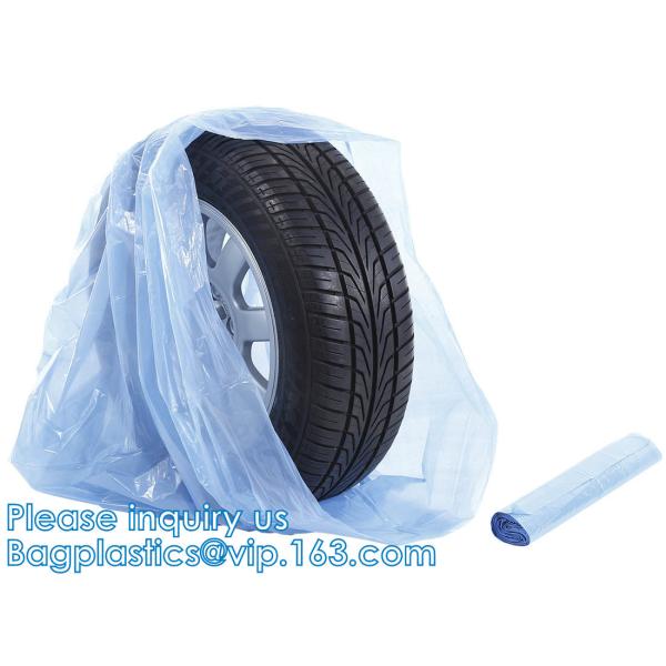 Biodegradable Car Tyre Storage Bag, Heavy Duty Washable, Tear Proof, Wheel Cover, Car Plastic Tire Bags