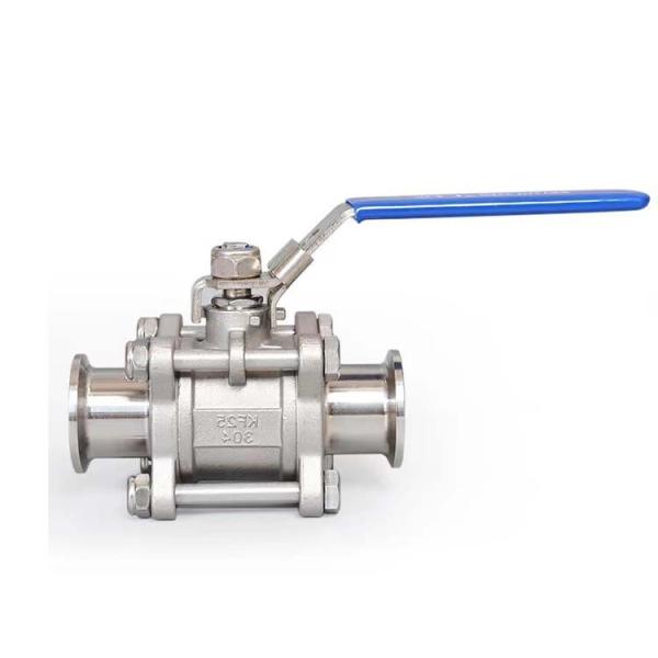 Conexão de fio DN15-DN100 válvula de esferas de fixação 3PC de aço inoxidável para processamento de alimentos