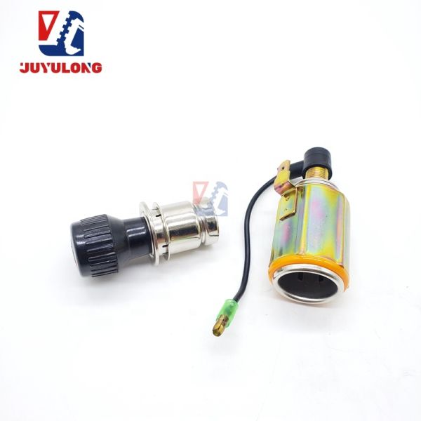 JUYULONG New Construction Machinery Parts Excavator Accessories Engine Spare Parts Big Factory Produce 24 v Cigarette Lighter