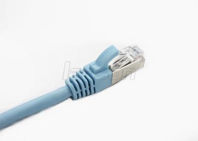 O cabo ethernet de 26AWG O.F.C. Cat 5e, ouro flexível do PVC 50U chapeou o cabo protegido de Cat5e