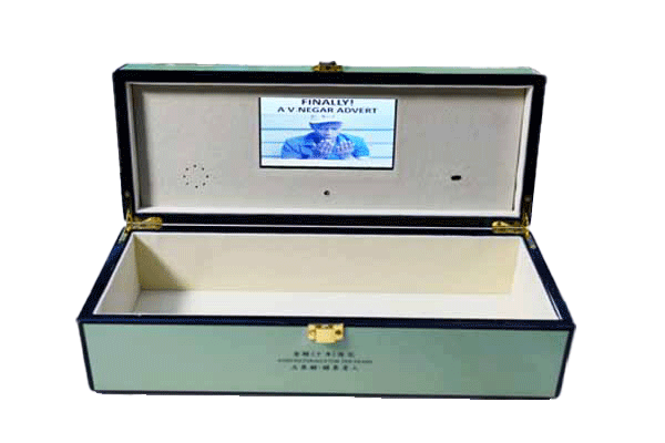 Подарочная коробка Autoplay LCD двойной палуба видео- с лоснистым слоением