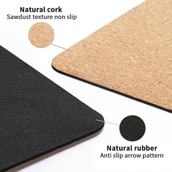 Natural Rubber Cork Non Slip Yoga Mat Custom Slip Resistant Yoga Mat