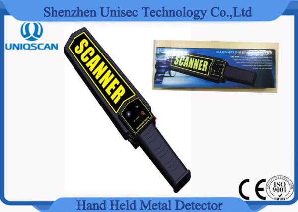 MD3003B1 OEM Hand Held Metal Detector Wands For Security , Yelllow Scanner Sticker