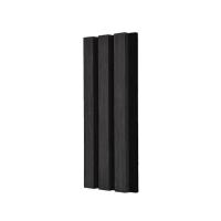 Panneaux muraux en ardoise en bois acoustique de chêne noir 600x2400 mm 0,85 NRC Absorption du son