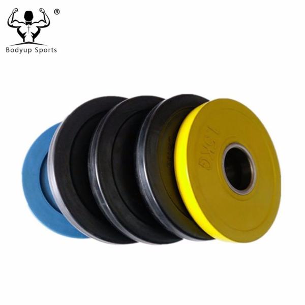 Multicolor 1 Inch Rubber Coated Weight Plates For Crossfit Training