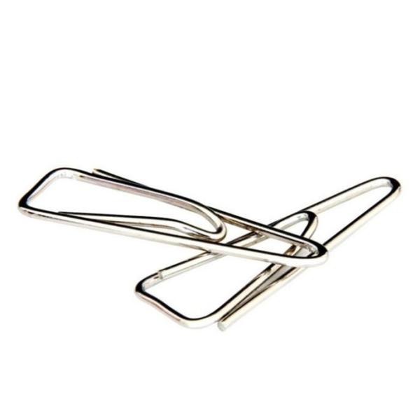 Hot Factory Sales100pcs/Box Triangular Shaped Nickel Metal Paper Clips