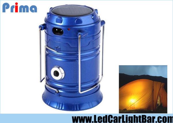 4W 350 LM Solar Camping Lanterns , 6 X 3528 SMD Rechargeable Led Lights Camping