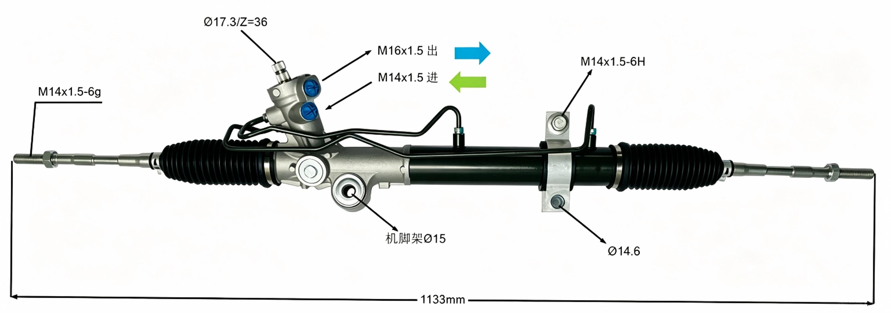 49200-9W10A Power Steering Rack fit 492009w10a NISSAN TEANA 2.3 J31