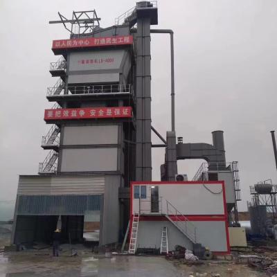 Processo de máquina da planta de mistura de lotes de asfalto estacionário