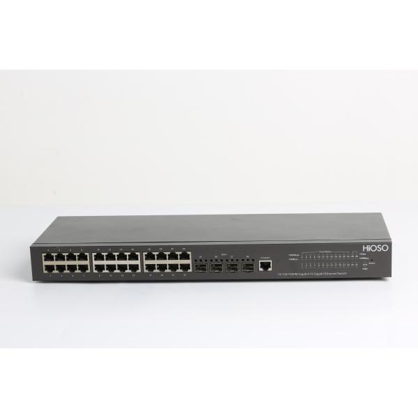 24 Gigabit RJ45 Ports 4 10G SFP Uplink Ports Gigabit Ethernet Switch 28 Ports