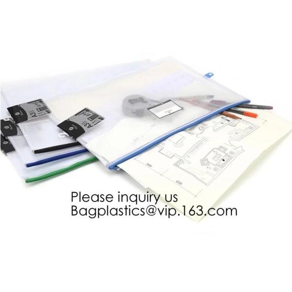 Office Stationery Plastic Pp File Bag A4 Document Pouch B6 Zipper Wholesale File Folder Bag School Stationery Supplies,