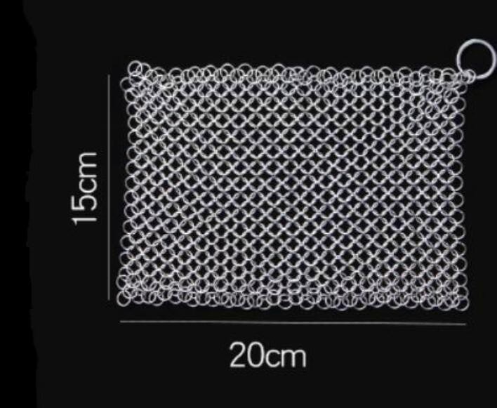 квадрат скруббера сетки кольца нержавеющей стали 15x15cm формирует для чистки кухни