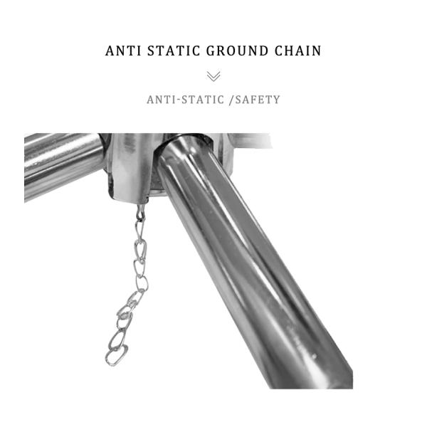 20 дюймовый кресло Внутренний PU кожаный стул Внутренний чистый зал Стул с колесами