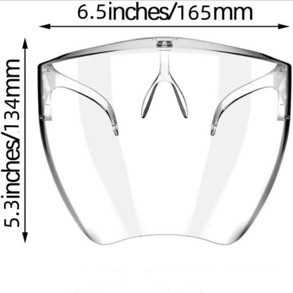 Защитная маска PPE 6,5 дюймов/165mm защитная ясная со стеклами