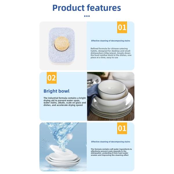 Manufacturers' Customized Household Dishwashing Tablets Specific For Dishwashers Cleaning Tablets