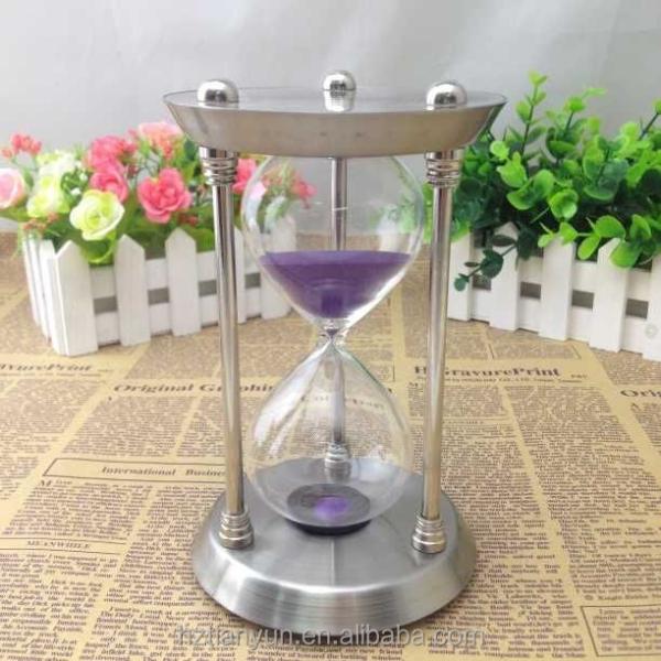 Винтажные латунные часы 2 часы песка таймера песка часов металла минуты 5 мельчайшие