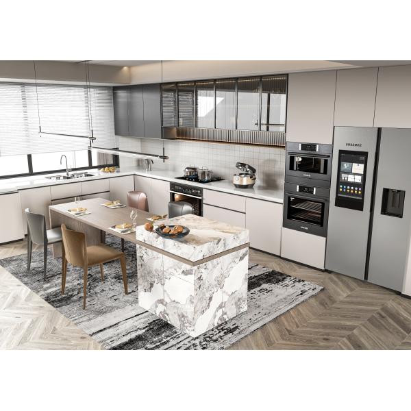 Современный дизайн Малый шкаф для кухни Хранилище Шаблон L Модульный шкаф для отеля