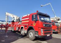 6×4 conduisant le camion de pompiers d'échelle pivotante hydraulique de cabine simple avec le PTO de toute puissance