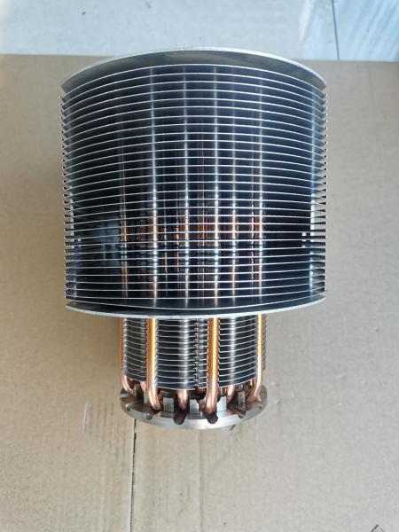 dissipador de calor do círculo 1500W com da aleta grande das tubulações de calor do poder do fã o refrigerador de alumínio do fã do dissipador de calor