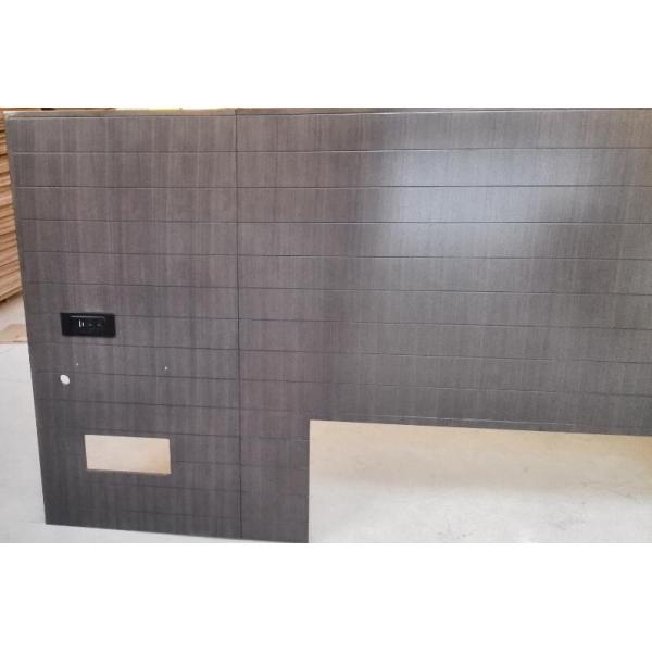 Queen Size Hotel Style Headboards 2 Night Stands Hospitality Case Goods Dark Walnut Color