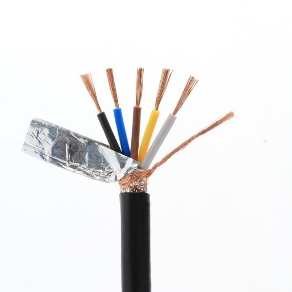 4Core 0.5mm2 Flexible Shielded Signal Communication Cable for PVC Jacket Construction