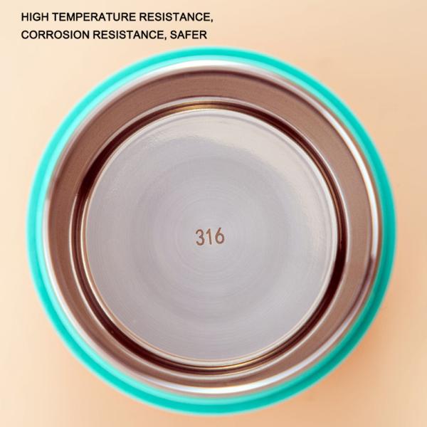 Металлическая коробка с обедом для бенто 316 из нержавеющей стали 710 мл Термос для супа с двойным слоем