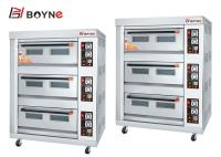 Gas Three Deck Three Tray Baking Oven Stainless Steel for Bread Shop