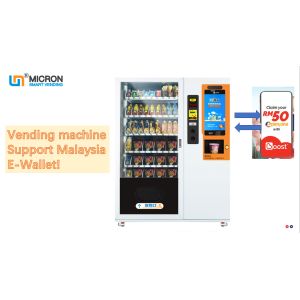 Canais ajustáveis da máquina de venda automática 10 automáticos de Saland do fruto, máquina de venda automática robótico da grande capacidade, mícron