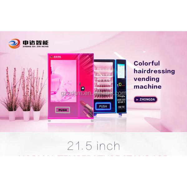 Zhongda Customize Design Vending Machines Makeup Tool Lashes Hair Bundle Vending Machine