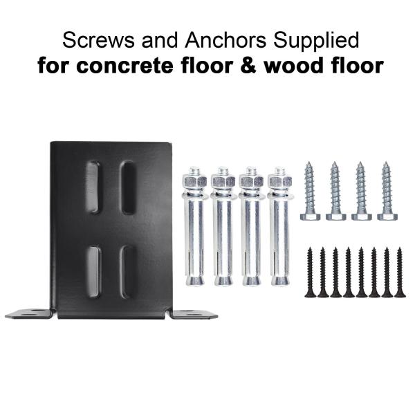 Upgrade Your Deck with Heavy Duty Concrete Anchors and 4x4 Wood Fence Post Base Brackets
