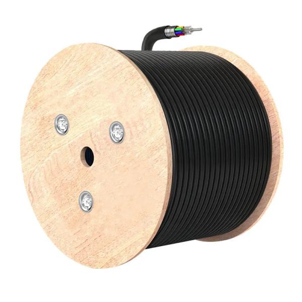 6 8 12 24 48 Faixa de aço PSP Blindado GYTS GYTS53 Cabo de fibra óptica para exterior