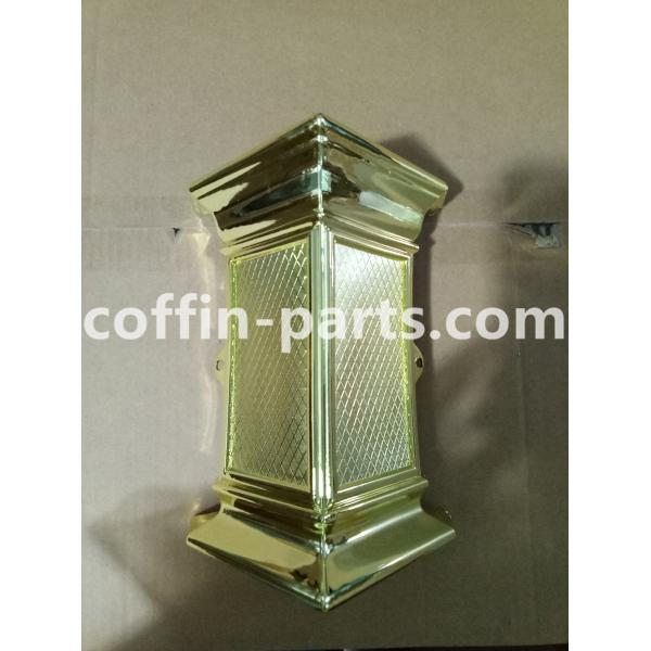 Coffin Swing Handle Decoration Coffin Corner PP Material Pale Gold Coffin Accessories