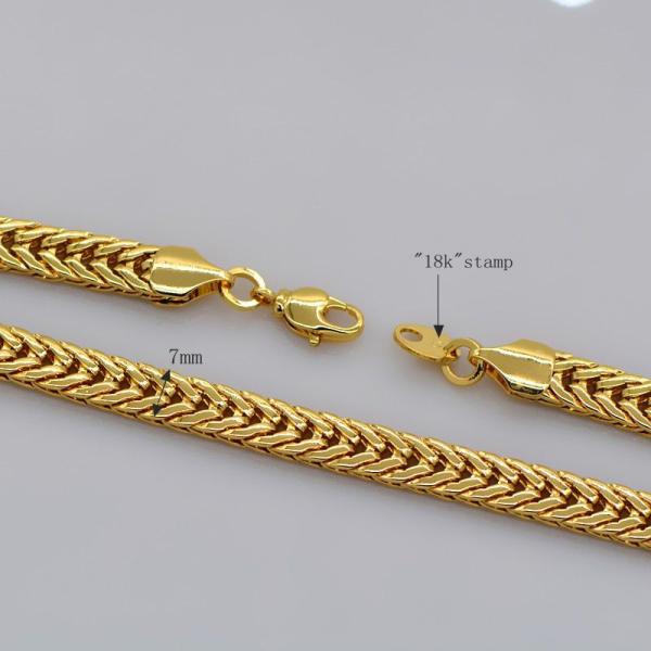 Korean Fishbone chain New Trendy Suitable for men and women Jewelry 18K Real Gold Plated