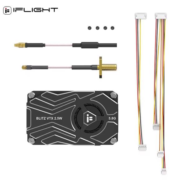 2.5W VTX 5.8Ghz 40CH Spare Parts for FPV Drone VS RUSH FPV TANK SOLO 2.5W With Built-in Microphone MMCX Interface