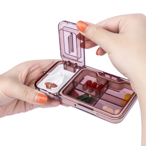 Mini Pill Cutter And Crusher Storage Box Medical Pill Splitter Home Care