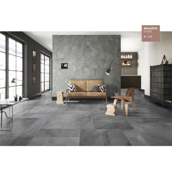 Black Ceramic Kitchen Floor Tile For Wall , Size 60*60cm Non Slip Porcelain Tile