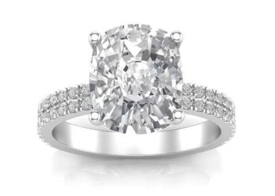 6×8MM 14K Solid Gold Jewellery 20pcs With Oval 1.5ct Diamond