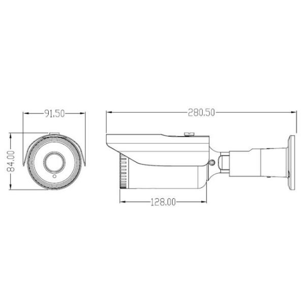 Metal Housing Smart Analog HD CCTV Camera 2MP Varifocal Lens UTC Support